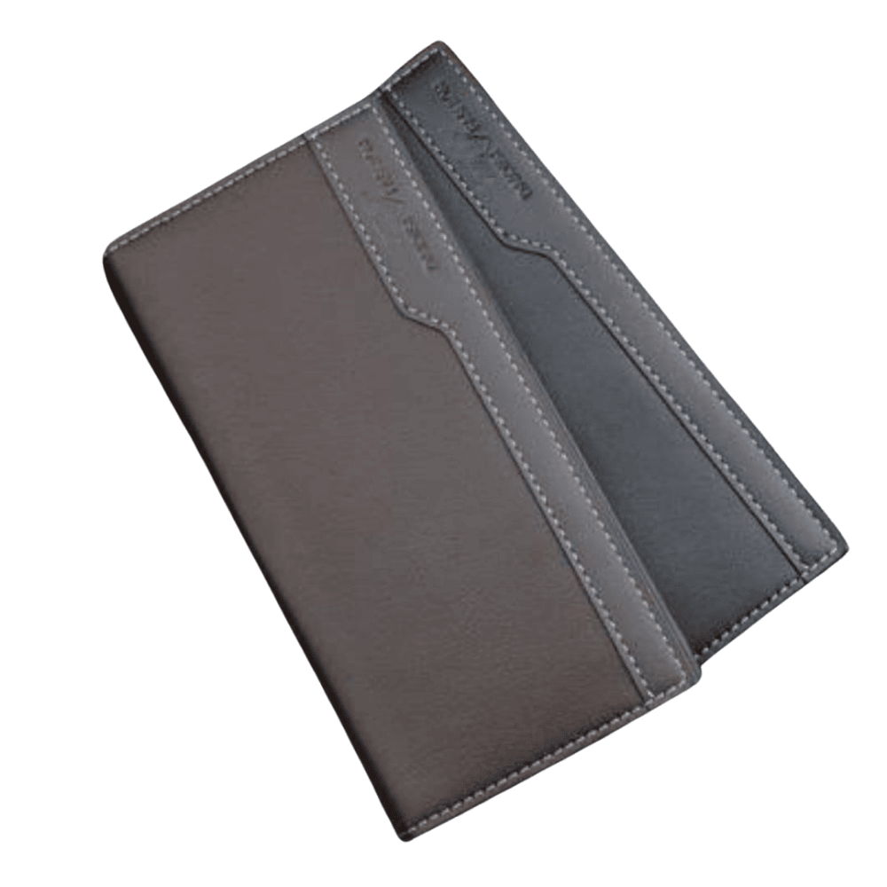 top-view showing the slim profile and stitching from above