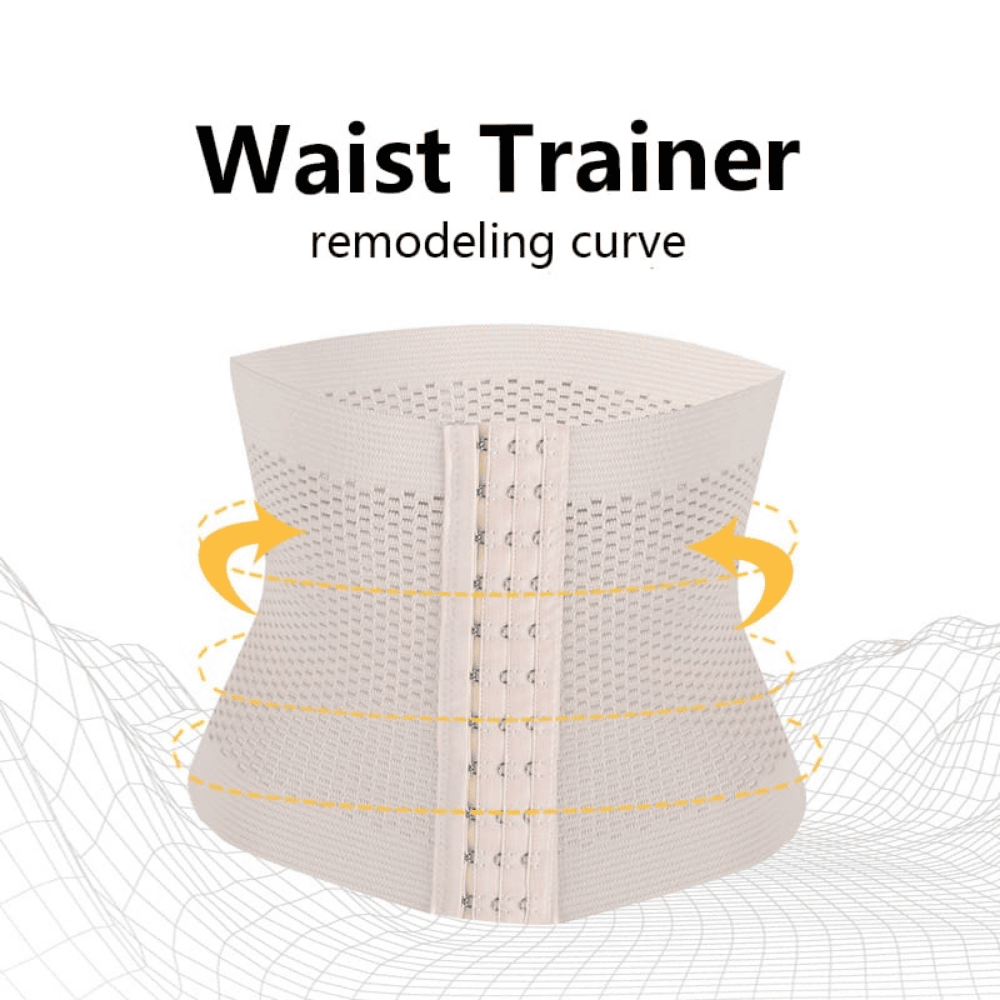 waist-trainer displaying full view of shapewear fit on waist