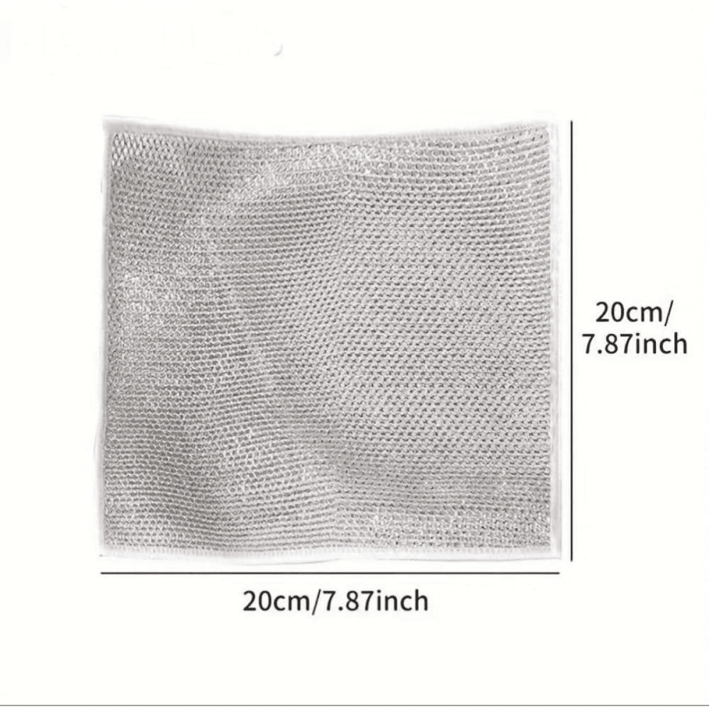 Size and dimensions of dishwashing cloth