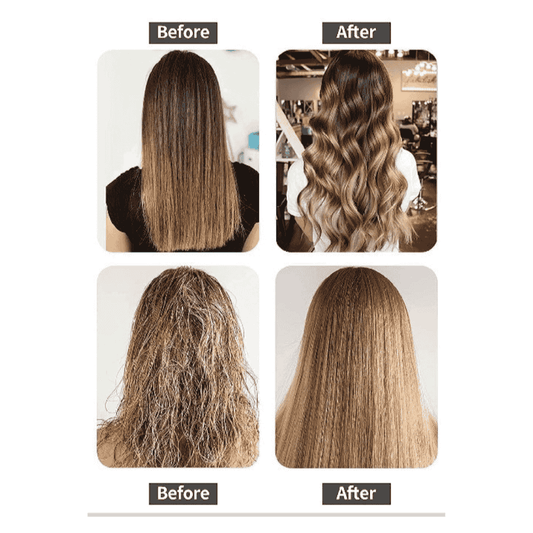 Before and After Hair Styling with 5-in-1 Hot Air Styler