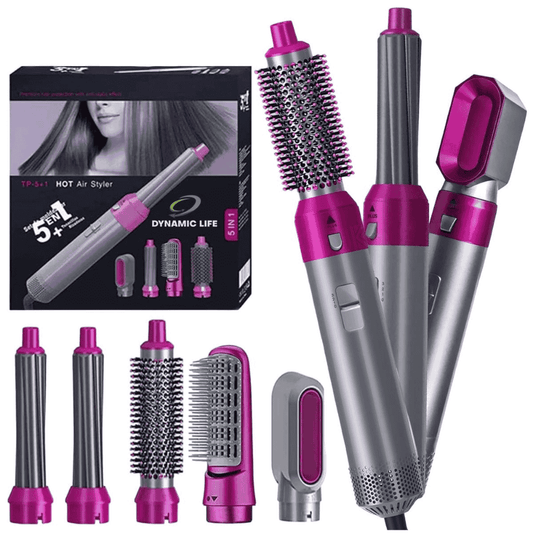 Full Set of Accessories Included with the 5-in-1 Hair Styler