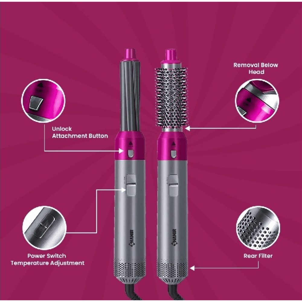 Different Styling Options with the 5-in-1 Hot Air Brush