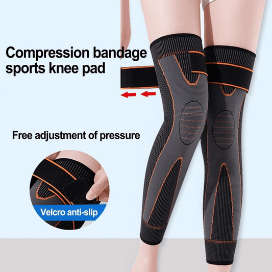 Demonstration of knee brace pressure adjustment for comfort