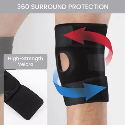 Compression Knee Brace with Adjustable Straps and Side Stays