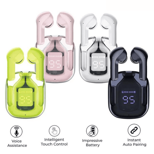 Key benefits and specs of Air 31 earbuds highlighted in image