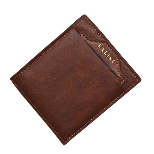 Balisi Style Classic D-Card Wallet Brown – Front View | ShopFirst.pk