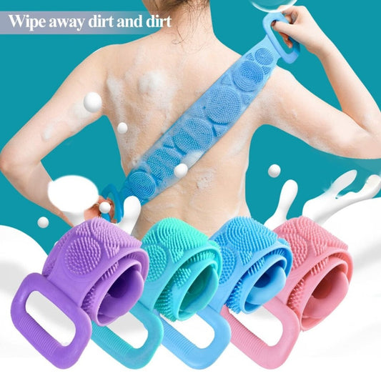 Bath Shower Silicone Body Brush Belt Front View