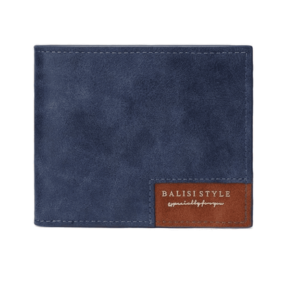 beautiful-look showing front and inside view of the men's leather wallet and card holder