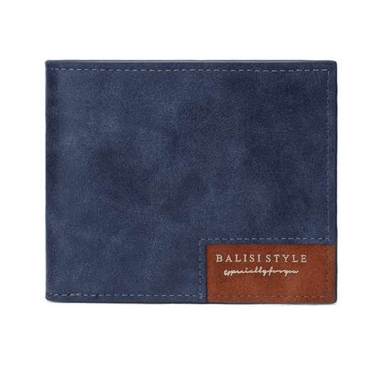 beautiful-look showing front and inside view of the men's leather wallet and card holder