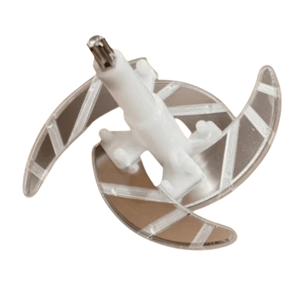 Anchor with a white shank on a white background