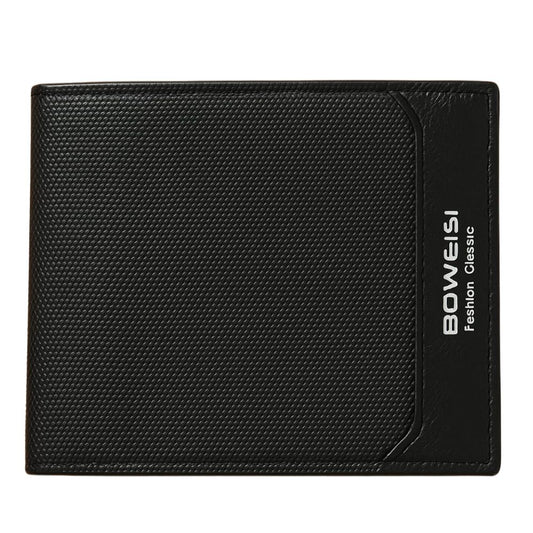 Boweisi Classic Black Leather Wallet with Cardholder – Premium Quality in Pakistan