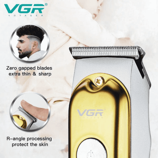 closeup-picture-VGR-V-290-mini-hair-cutting-machine blade and finish view