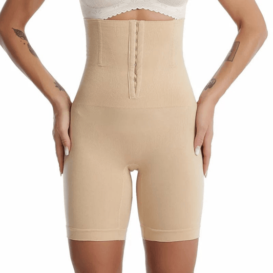 closeup-view-ladies-shaper showing fabric and adjustable strips details