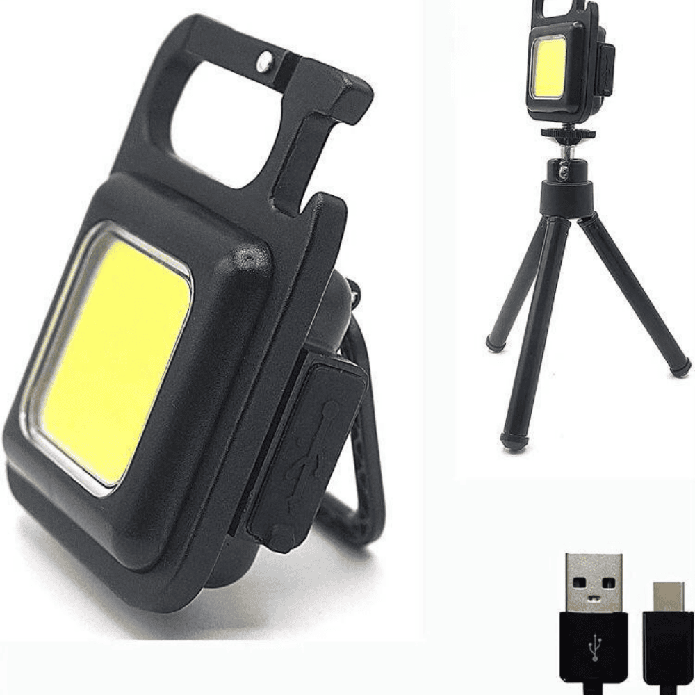 Complete image showing full design and build of flashlight