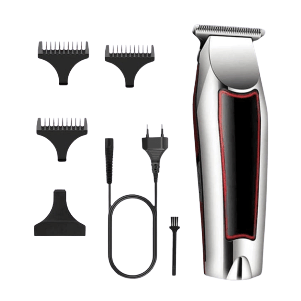 complete-accessories-daling-dl1047-professional-trimmer full grooming kit layout