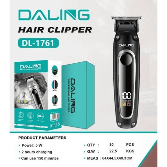 DALING DL-1761 hair clipper box and product specifications