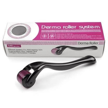 Derma Roller – 540 Needle Cross-Line Micro-Needling Tool for Anti-Aging & Skin Regeneration