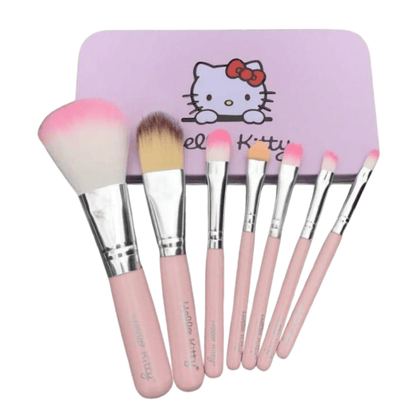 different-size-available brushes in the Hello Kitty 7 Pcs Brush Set