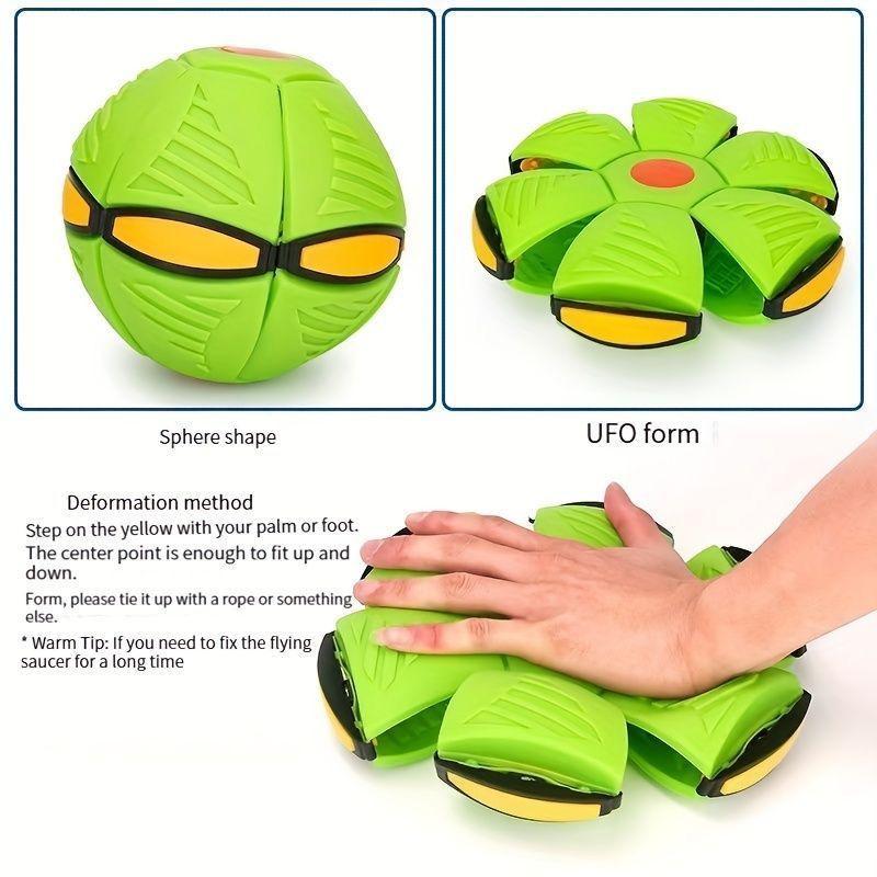 Frisbee Flying Soccer Ball Magic Ball – High Bounce Disc Toy
