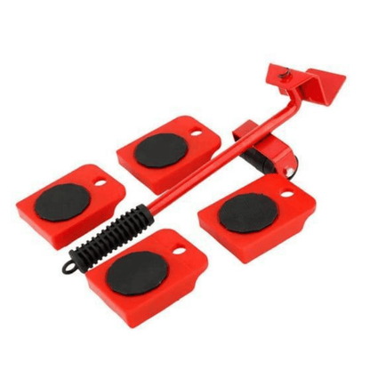 Multiple angles showcasing the furniture moving tool kit