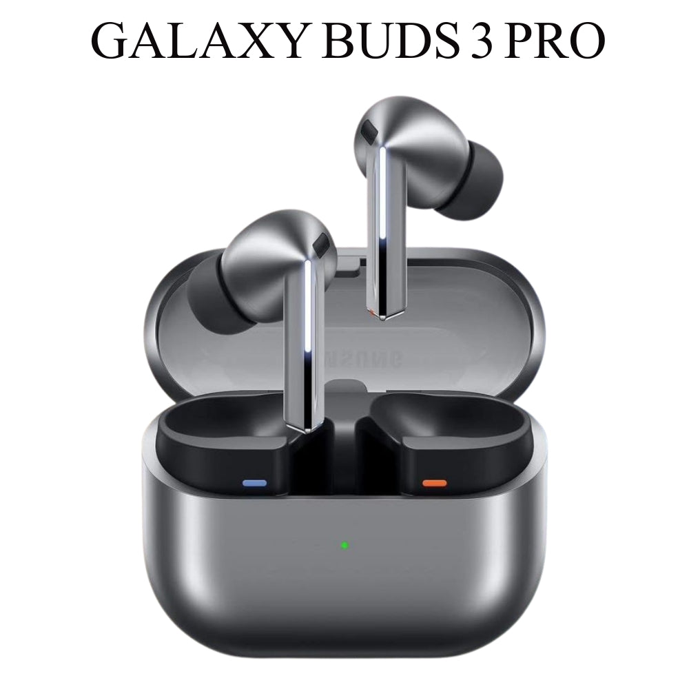 Front view of Galaxy Buds 3 Pro wireless earbuds