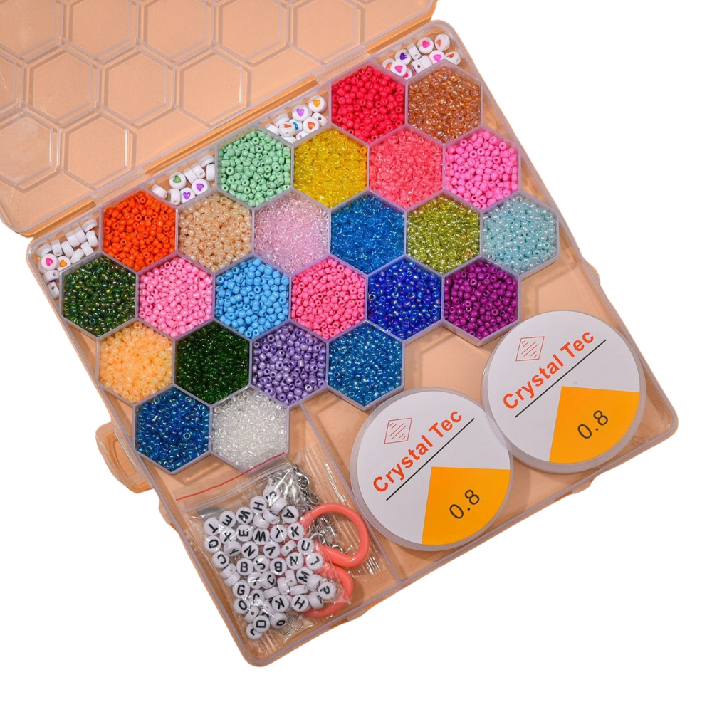 Left angle view of the bead box set