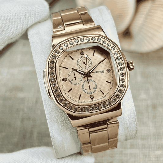 Elegant girls bracelet watch design 1 in stainless steel finish
