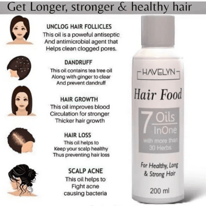 Key features of Havelyn Hair Food Oil with 7 oils