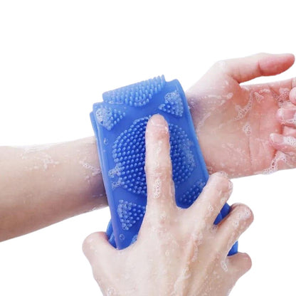 Bath Shower Silicone Body Brush Belt in Multiple Colors