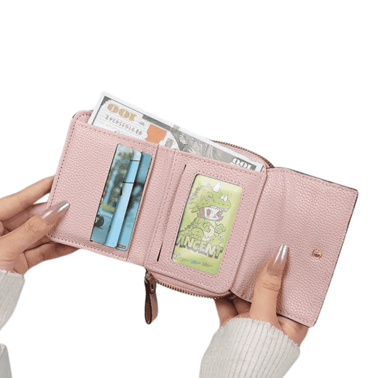 inside-view presenting a clear view of the internal layout of the wallet