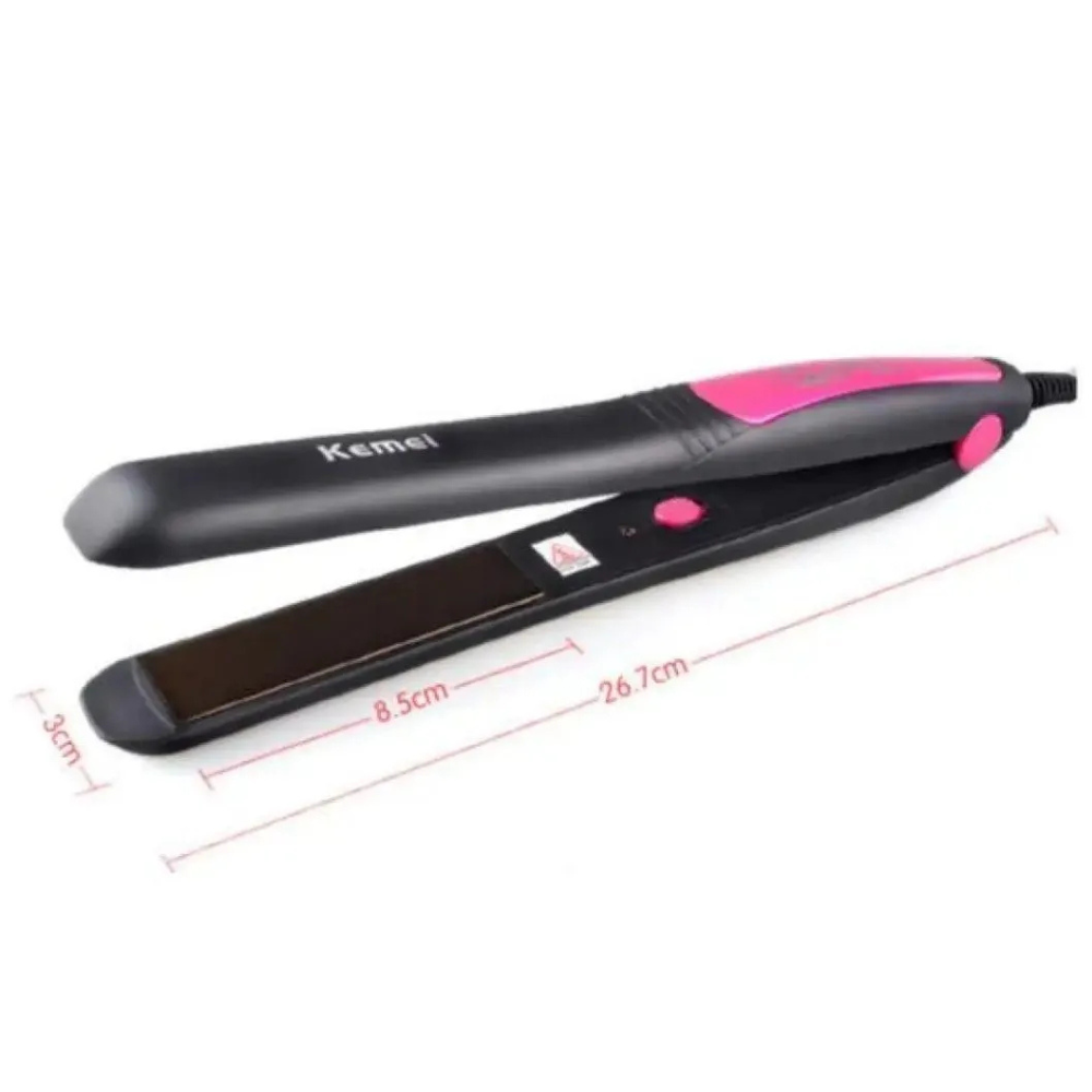Size chart of Kemei KM-328 hair straightener