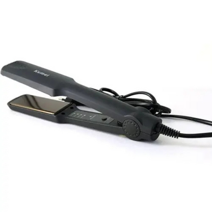 Close-up of switch control on Kemei KM-329 Hair Straightener