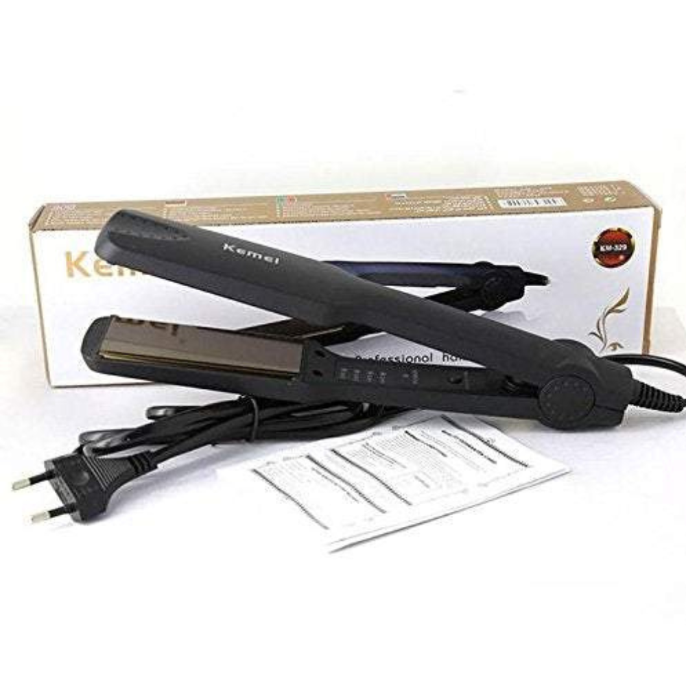 Kemei KM-329 Hair Straightener with original packaging box