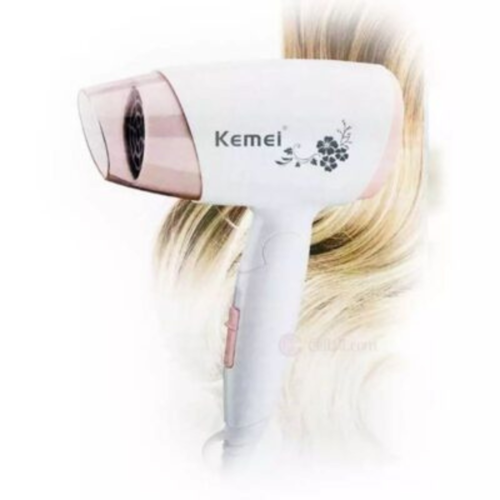 Kemei Hair Dryer KM-3365 used by model while styling hair