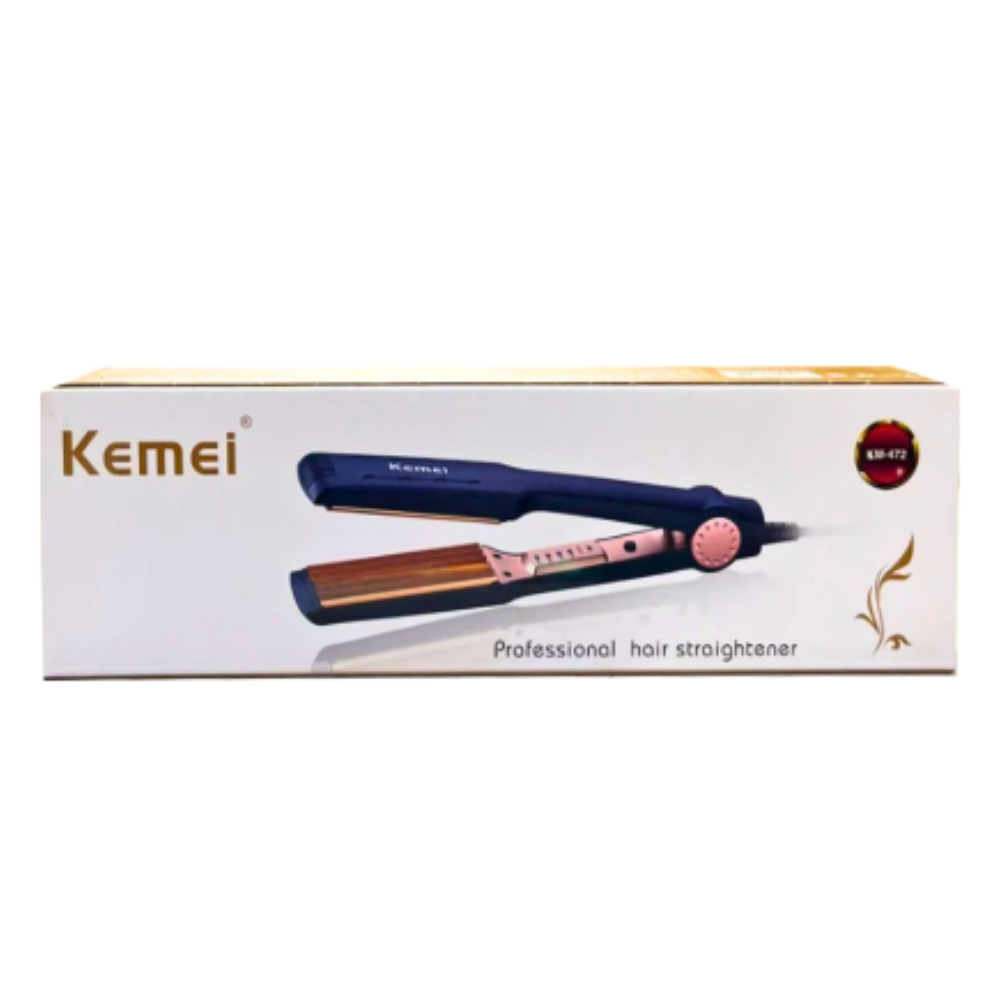 Kemei KM-472 Hair Straightener with packaging box