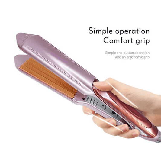 Front view of Kemei KM-473 Hair Straightener