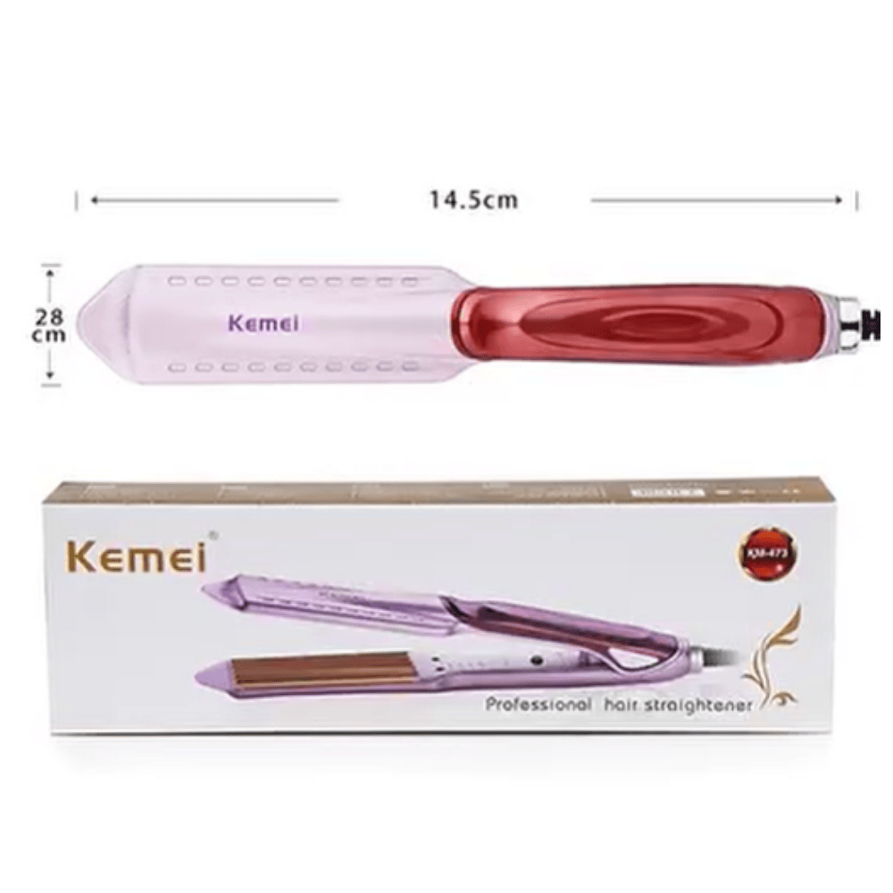 Size chart for Kemei KM-473 Hair Straightener