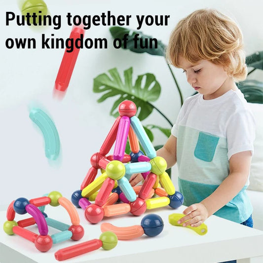 25Pcs Magnetic Building Blocks Stick Toy – Creative Construction Set for Kids