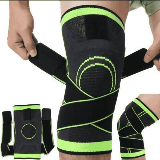 Closeup detail of Knee Grip compression sleeve