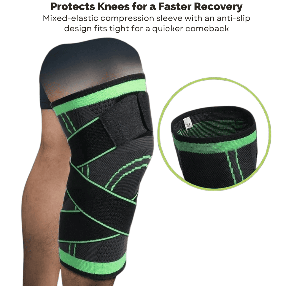 Knee Grip providing injury recovery support