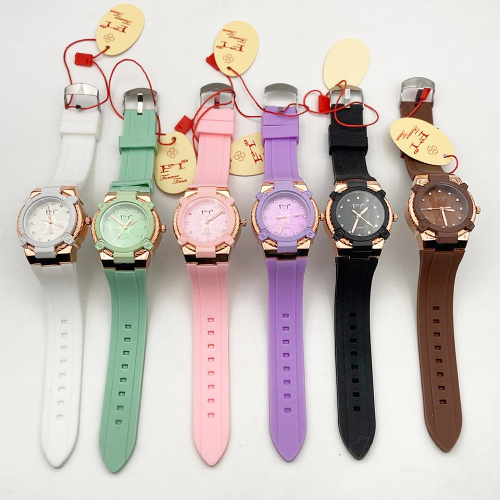 Ladies Rubber Strap Watch Stone Case Buy Online Pakistan Best Price