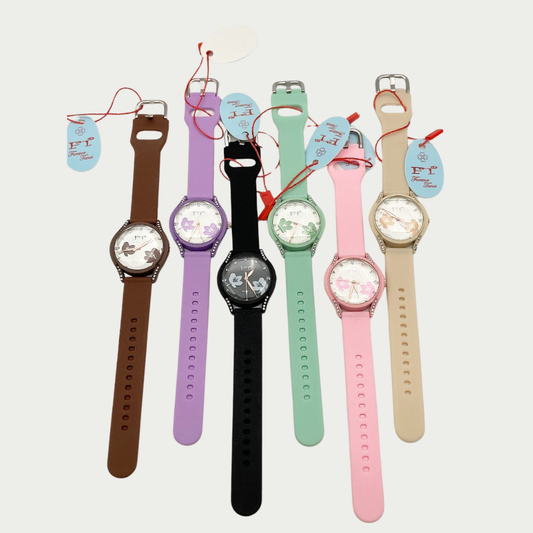 Stylish Ladies Rubber Strap Watch Buy Online in Pakistan