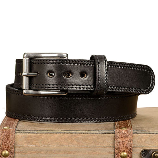 Premium Black Leather Dressing Belt – Casual & Formal Wear Pakistan