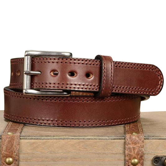 Premium Brown Leather Dressing Belt – Formal & Casual Style Pakistan