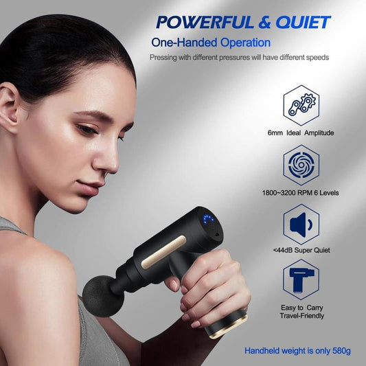 Rechargeable Massage Gun with Carry Case for Home and Gym Use