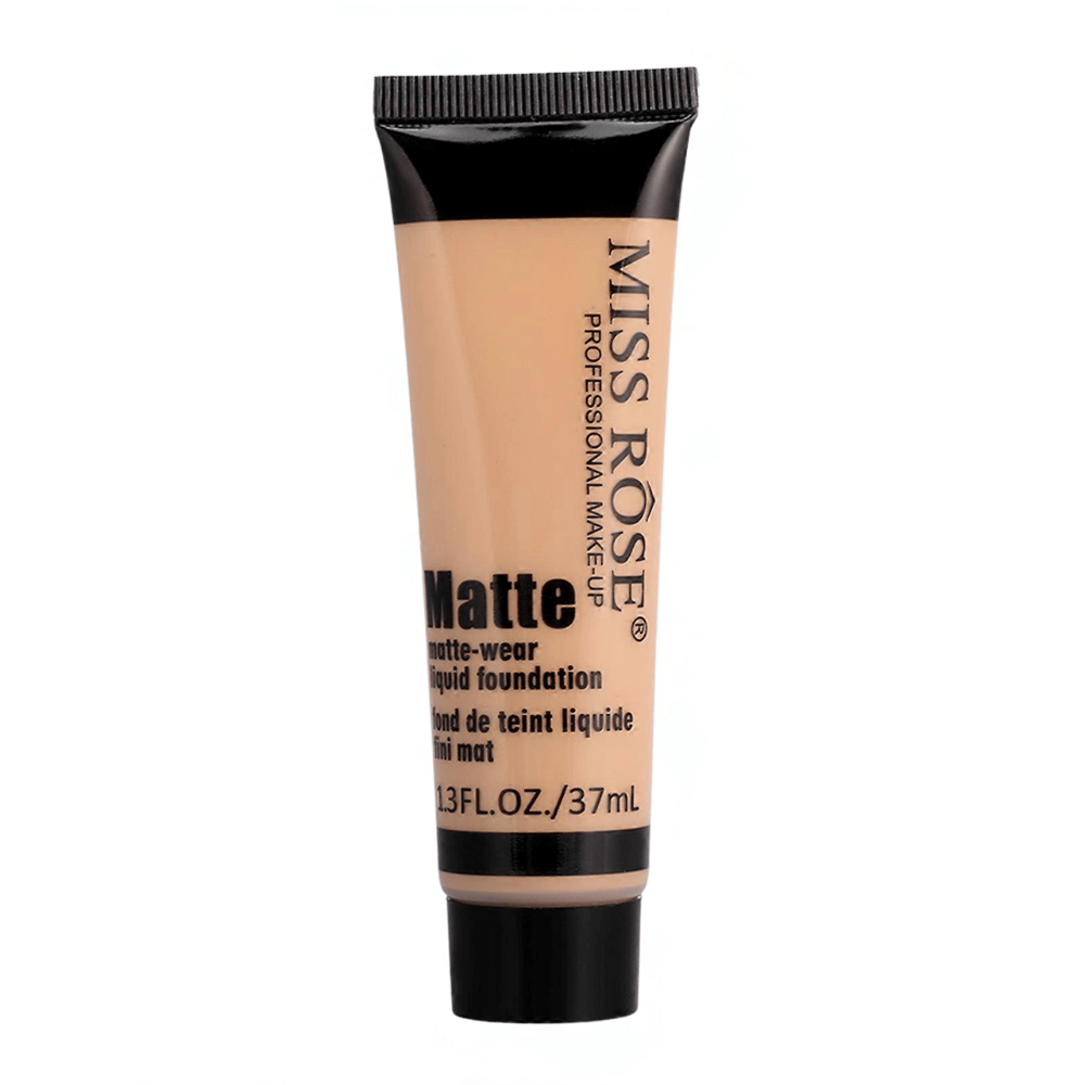 Miss Rose matte liquid foundation tube for even skin tone and oil control