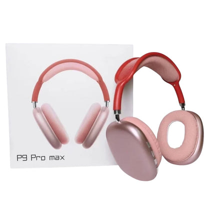 P9 Pro Max Bluetooth Headphones in Pink