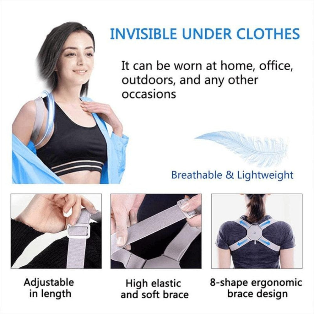 Posture Corrector with Smart Vibration Sensor for Back Alignment
