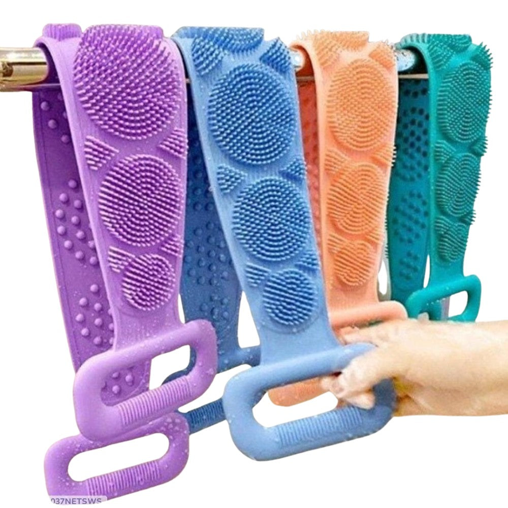 Silicone Exfoliating Body Scrubber Belt for Shower