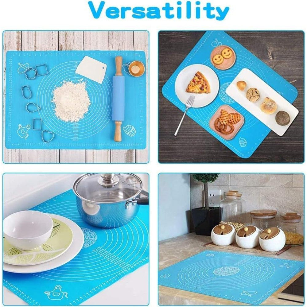 Non-Stick Silicone Roti Mat for Dough Rolling and Easy Cleanup